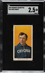 1909-1911 T206 White Border Fred Parent SGC GOOD+ 2.5