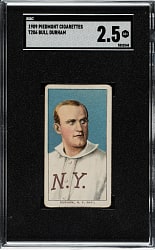 1909-1911 T206 White Border Bull Durham SGC GOOD+ 2.5