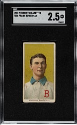 1909-1911 T206 White Border Frank Bowerman SGC GOOD+ 2.5