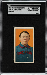 1909-1911 T206 White Border Miller Huggins Portrait SGC Authentic