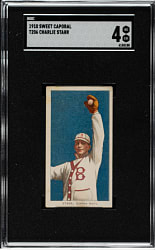 1909-1911 T206 White Border Charlie Starr SGC VG/EX 4