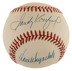 Don Drysdale and Sandy Koufax Dual-Signed Baseball - JSA