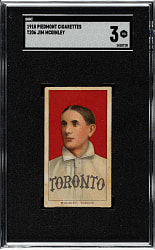 1909-1911 T206 White Border Jim McGinley SGC VG 3