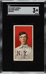 1909-1911 T206 White Border Fred Merkle Portrait SGC VG 3