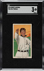 1909-1911 T206 White Border Ira Thomas SGC VG 3