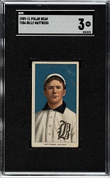 1909-1911 T206 White Border Billy Nattress SGC VG 3 - Polar Bear Back