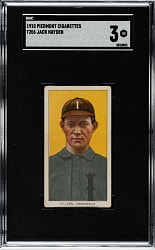 1909-1911 T206 White Border Jack Hayden SGC VG 3