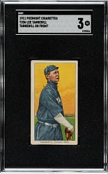 1909-1911 T206 White Border Lee Tannehill (Tannehill on Front) SGC VG 3