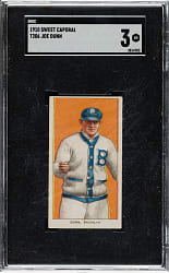 1909-1911 T206 White Border Joe Dunn SGC VG 3