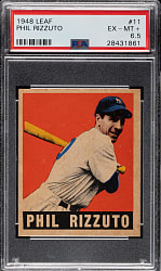 1948-1949 Leaf #11 Phil Rizzuto PSA EX-MT+ 6.5