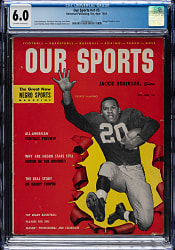 1953 Our Sports Magazine Volume 1 Issue 5 with George Taliaferro CGC 6.0