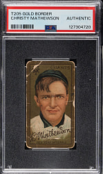 1911 T205 Gold Border Christy Mathewson PSA Authentic