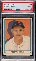 1941 R336 Play Ball #14 Ted Williams PSA GOOD 2
