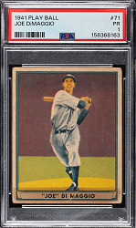 1941 R336 Play Ball #71 Joe DiMaggio PSA POOR 1