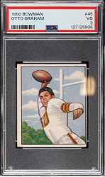 1950 Bowman Football #45 Otto Graham Rookie PSA VG 3