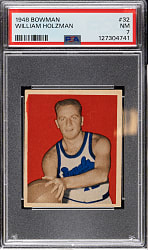 1948 Bowman Basketball #32 Red Holzman Rookie PSA NM 7