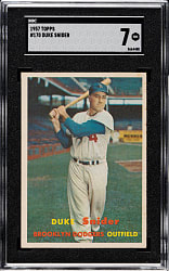 1957 Topps #170 Duke Snider SGC NM 7
