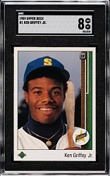 1989 Upper Deck #1 Ken Griffey Jr. Rookie SGC NM/MT 8