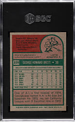 1975 Topps #228 George Brett Rookie SGC EX 5