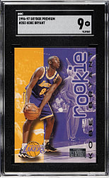 1996-1997 Skybox Premium Basketball #203 Kobe Bryant Rookie SGC MINT 9