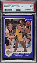 1985-1986 Star Kareem Abdul-Jabbar Basketball #15 Kareem Abdul-Jabbar PSA MINT 9
