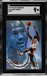1997-1998 Flair Showcase Basketball Row 3 #1 Michael Jordan SGC MINT 9