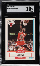 1990-1991 Fleer Basketball #26 Michael Jordan SGC GEM MINT 10