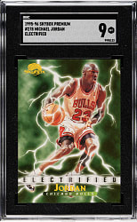 1995-1996 Skybox Premium Basketball #278 Michael Jordan SGC MINT 9