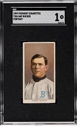 1909-1911 T206 White Border Nap Rucker Portrait SGC POOR 1