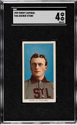 1909-1911 T206 White Border George Stone SGC VG/EX 4
