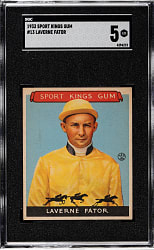 1933 R338 Sport Kings #13 Laverne Fator SGC EX 5