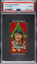 1911 T205 Gold Border Cy Young PSA GOOD 2