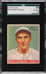 1933 R319 Goudey #87 Frank O'Rourke SGC VG/EX+ 55