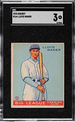 1933 R319 Goudey #164 Lloyd Waner SGC VG 3