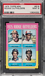 1975 Topps Mini #616 Jim Rice Rookie PSA MINT 9