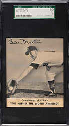 1959 Kahn's Wieners Billy Martin SGC EX 60