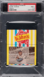 1969 Kahn's Wieners Hank Aaron Small PSA NM+ 7.5
