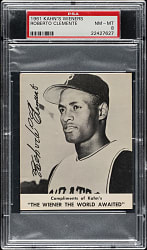 1961 Kahn's Wieners Roberto Clemente  PSA NM-MT 8