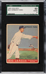 1933 R319 Goudey #24 Horace Ford SGC VG/EX 50