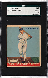 1933 R319 Goudey #43 Lew Fonseca SGC VG/EX 50