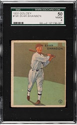 1933 R319 Goudey #195 Evar Swanson SGC VG/EX 50