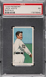 1909-1911 T206 White Border Jack White PSA POOR 1