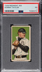 1909-1911 T206 White Border Dummy Taylor PSA POOR 1