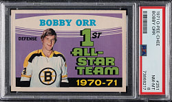 1971-1972 O-Pee-Chee Hockey #251 Bobby Orr All-Star PSA NM-MT 8