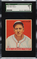 1933 R319 Goudey #150 Ray Kolp SGC EX 60
