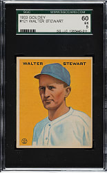 1933 R319 Goudey #121 Walter Stewart SGC EX 60