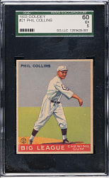 1933 R319 Goudey #21 Phil Collins SGC EX 60