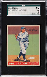 1933 R319 Goudey #171 Charley Jamieson SGC EX 60