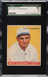 1933 R319 Goudey #172 Billy Hargrave SGC EX 60