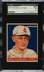 1933 R319 Goudey #101 Richard Coffman SGC EX 60